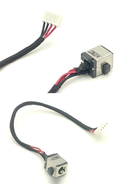 Conector DC jack Asus X55a, X55c con cable 4 pin