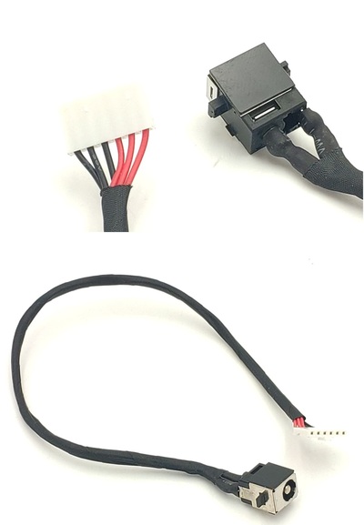Conector DC jack Asus X550, X552 con cable 6 pines 19cm