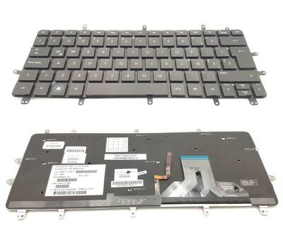 Teclado Hp Spectre XT 13-2000 negro con marco,  retroiluminado