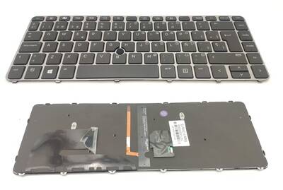 Teclado Hp Probook 840 G3 negro con marco Plateado backlight