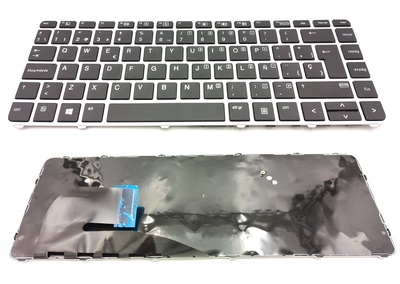 Teclado Hp Probook 840 G3 negro con marco Plateado