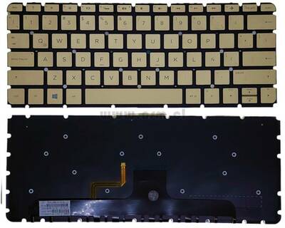 Teclado Hp 13-AB dorado sin marco