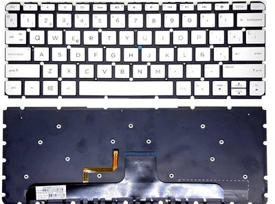 Teclado Hp 13-AB plateado sin marco