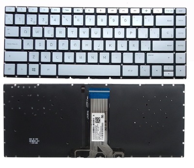 Teclado Hp 14-Bs, 14-Bk plateado sin marco, backlight