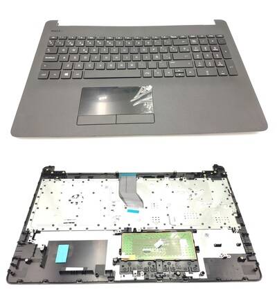 Top cover con teclado original  Hp 15-BS,250 G6, 255 G6 Ash Silver