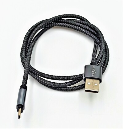 Cable micro USB 1m / 2.4A (alta velocidad) Dark Grey