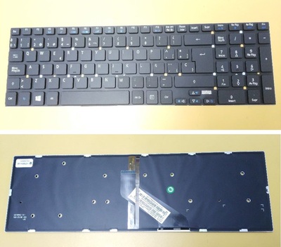 Teclado Acer Aspire 5755G,5830T, sin marco, con backlight
