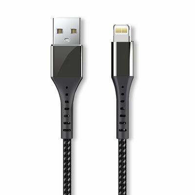 Cable iPhone 1m / 3A (Carga Rápida) Dark Grey
