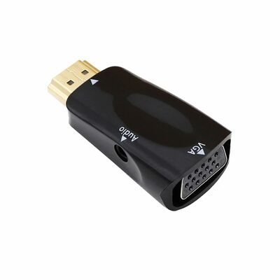 Adaptador compacto audio VGA Hembra / HDMI Macho