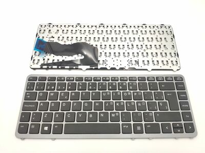 Teclado Hp elitebook 840 G1, 840 G2 marco Plata