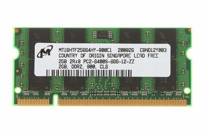 Memoria sodimm 2gb DDR2 800 mhz 6400 Reacondicionado
