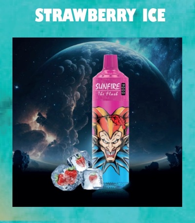 Sunfire 9000 caladas desechable Strawberry Ice sin nicotina