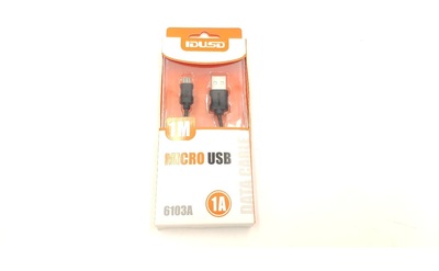 Cable Micro USB 1m 1a negro IdusD