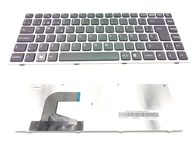 Teclado Sony VPC-S series Negro con marco gris