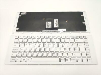 Teclado Sony VPC-EA series blanco con marco