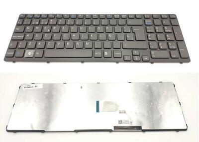 Teclado Sony SVE series negro con marco negro