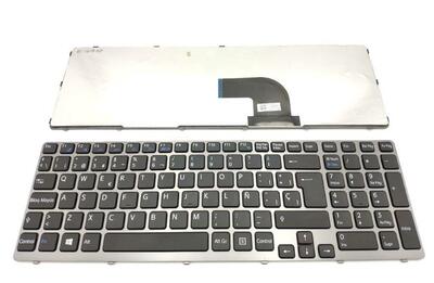 Teclado Sony SVE series negro con marco gris