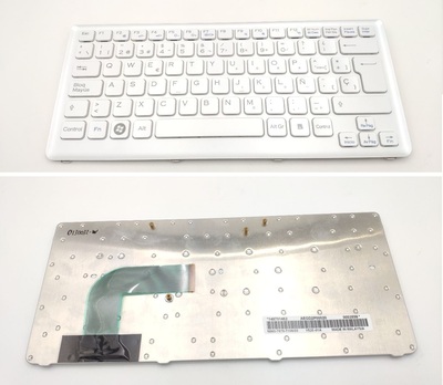 Teclado Sony VGN-CS series blanco con marco