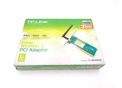 Tarjeta Wifi Tp-Link TL-WN350GD 54 Mbps Wireless Card G PCI - NO TIENE ANTENA
