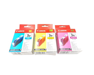 Pack cartuchos originales Canon colores Bci-3eC Cyan, Bci-3eM Magenta, Bci-3eY Amarillo