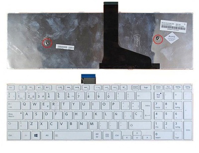 Teclado Toshiba C55-A blanco con marco