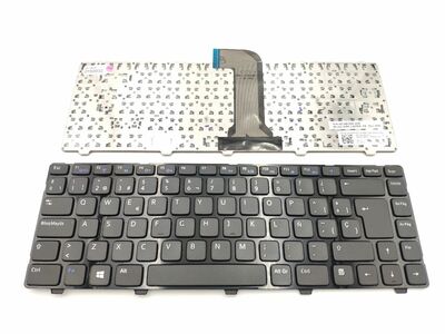 Teclado Dell inspirón 14 3421, 14r 5421, Vostro 2421 negro con marco