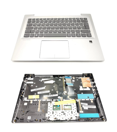 Top cover original Lenovo con Teclado Alemán 520s-14ikb. con pegatinas para pasar a Español, con hueco para Huella