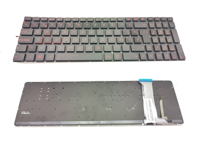 Teclado Asus N551 Negro sin marco, backlight