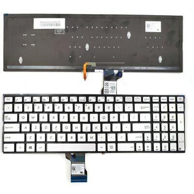 Teclado Asus Zenbook UX501 plateado con backlight