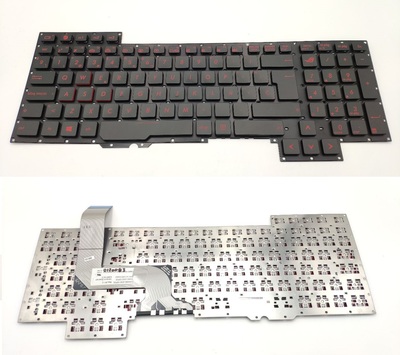 Teclado Asus G751 negro sin marco