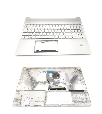 Top cover original con Teclado Hp 15S-EQ, 15S-FQ plateado reacondicionado