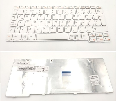 Teclado Lenovo ideapad U160 blanco