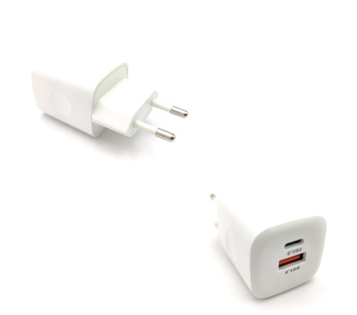 Cargador Móvil USB-C + USB QC3.0 20w max