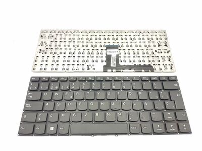 Teclado Lenovo ideapad 110-14 negro sin marco con tecla supr