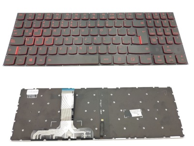 Teclado Lenovo Legión Y520 negro sin marco con backlight