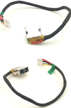 Conector DC jack Hp  15-AB, 15-AC cable 8 pin 20 cms