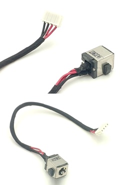 Conector DC jack Asus X55a, X55c con cable 4 pin
