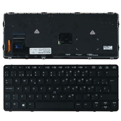 Teclado HP Elitebook 820 G1 negro con marco negro y backlight