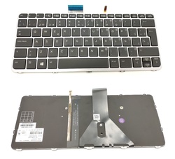 Teclado Hp Elitebook Folio 1020 G1 negro con marco y backlight