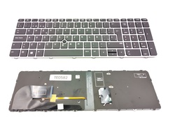 Teclado Hp Probook 850 G3 negro con marco, backlight