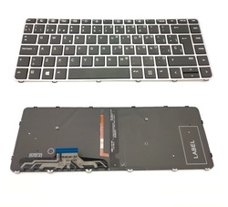 Teclado Hp 1040 g3 negro con marco plateado