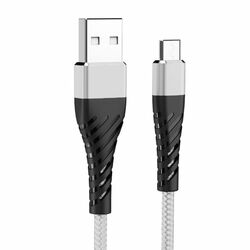 Cable micro USB 1m / 3A (Carga Rápida) Silver