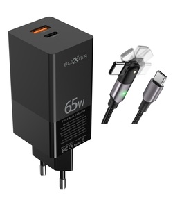 Cargador compatible USB-C 65w GAN con cable 1,2m