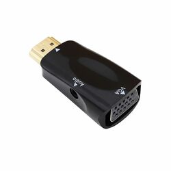 Adaptador compacto audio VGA Hembra / HDMI Macho