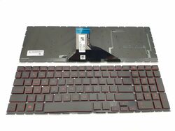 Teclado Hp Omen 15-DC retroiluminado rojo