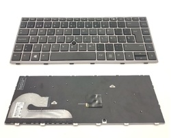 Teclado Hp elitebook 840 G5, 840 G6 marco Plata con pointstick