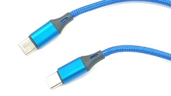 Cable USB tipo C PD 1m 65W Azul