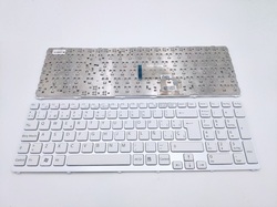 Teclado Sony SVE17 series blanco con marco blanco