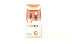 Cable Micro USB 1m 1a negro IdusD