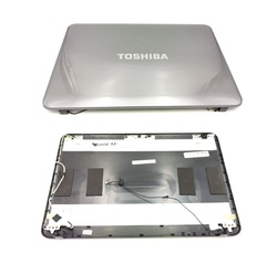 Lcd Cover Tapa de pantalla Toshiba L840, C845 gris reacondicionada